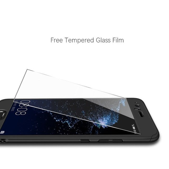 Husa Huawei P10 Plus Full Cover 360 Negru + Folie de protectie - vivimall.ro