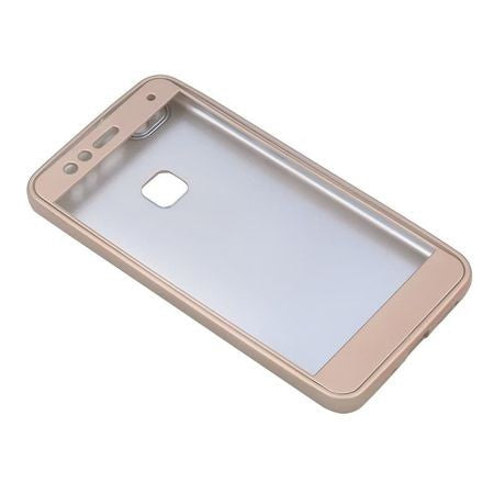 Husa Huawei P10 Plus Full Silicone 360 Auriu + Folie de protectie - vivimall.ro