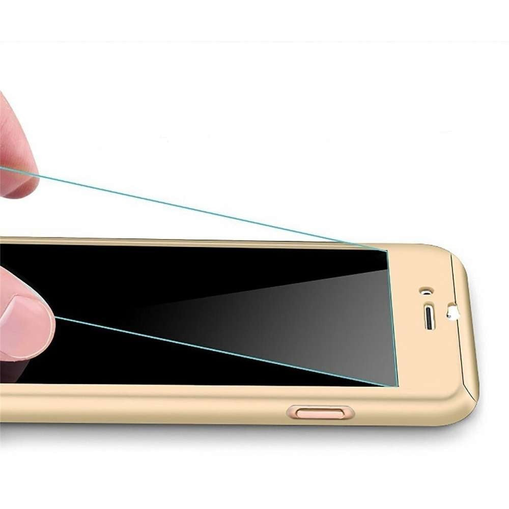 Husa Huawei P40 Lite Full Cover 360 Auriu + Folie de protectie - vivimall.ro