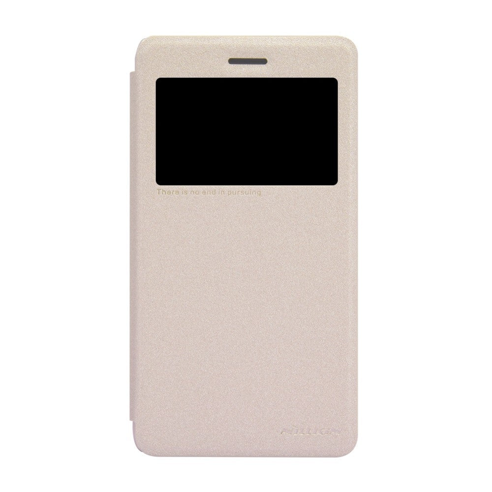 Husa Lenovo S860 Nillkin Sparkle Flip Auriu - vivimall.ro