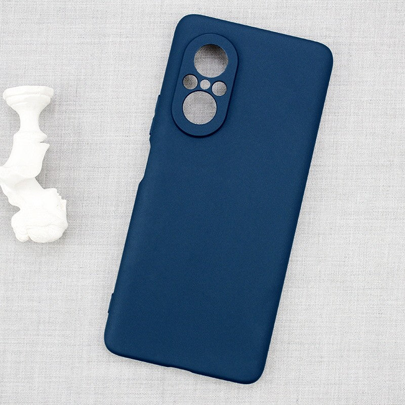 Husa Matte TPU pentru Huawei NOVA 9 SE, Flippy, Silicon Slim, Protectie Antisoc, Navy Blue - vivimall.ro