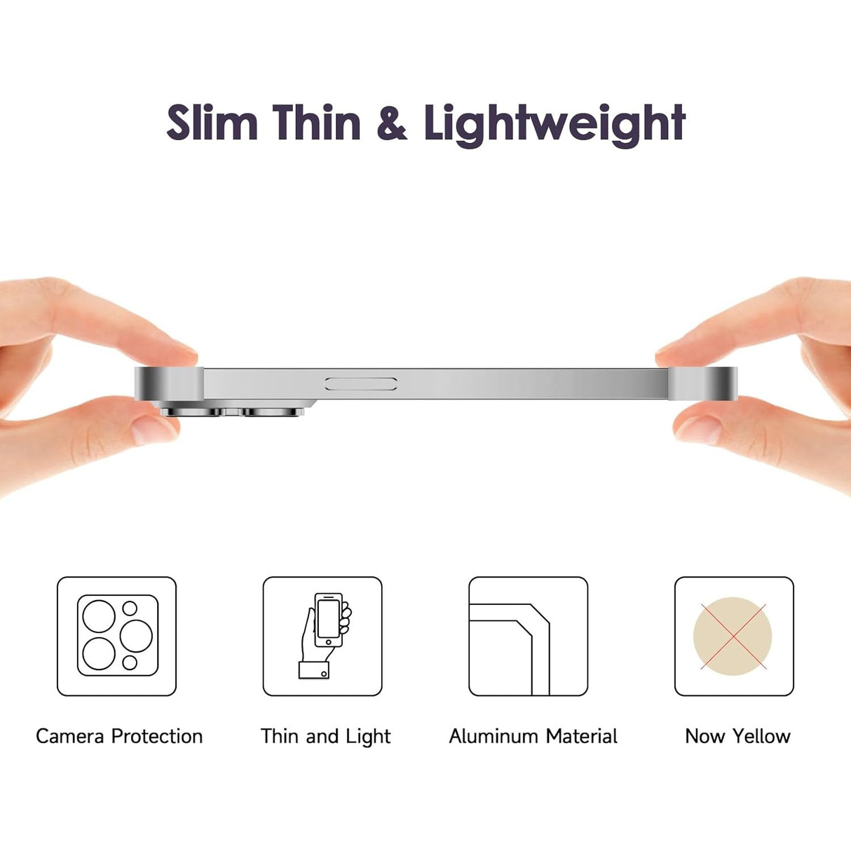 Detaliu montaj adeziv capac metalic iPhone 16 Plus, instrucțiuni aplicare, Argintiu Titan