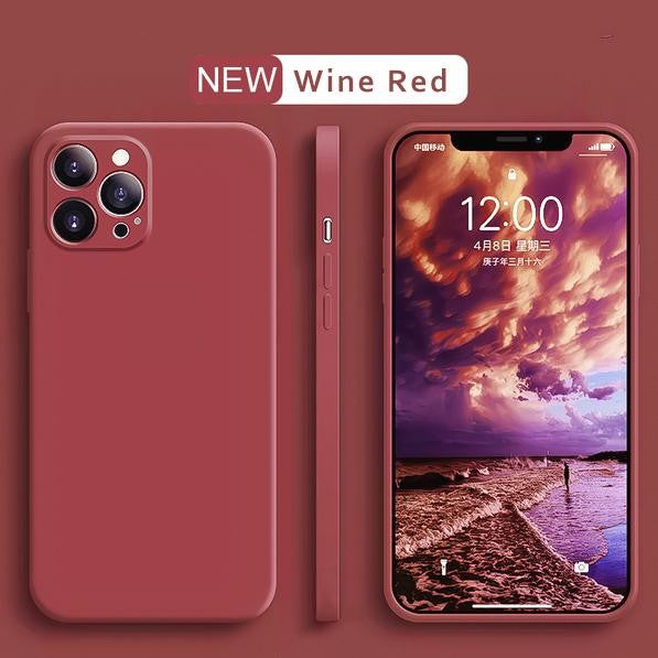 Husa pentru Apple iPhone 14 Plus Flippy, Liquid Silicone, cu Microfibra pe interior, Protectie Antisoc, Wine red, Claret - vivimall.ro