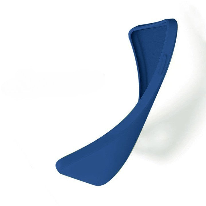 Husa pentru Huawei Huawei Y90, Flippy, Liquid Silicone, cu Microfibra pe interior, Protectie Antisoc, Albastru Inchis - vivimall.ro