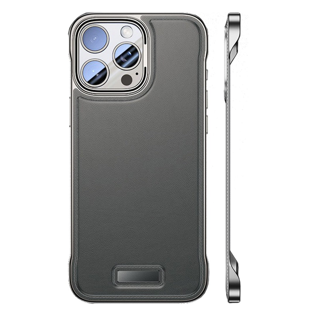Husa pentru iPhone 15 Pro, husa de protectie pentru telefon, Vivimall, Design Modern fara margini, Subtire, Gri - vivimall.ro