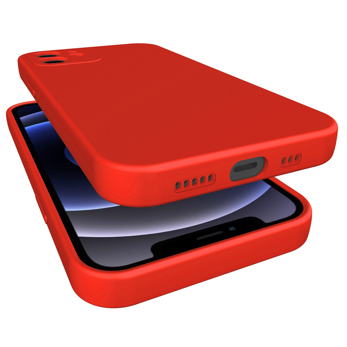 Husa pentru Samsung Galaxy S22 Plus, Flippy, Liquid Silicone, cu Microfibra pe interior, Protectie Antisoc, Rosu - vivimall.ro