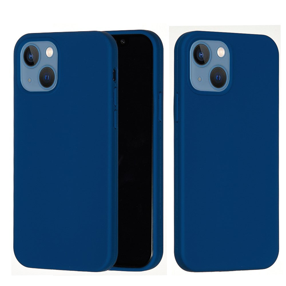 Husa protectie compatibila cu Apple iPhone 11 Pro Liquid Silicone Case Albastru inchis - vivimall.ro