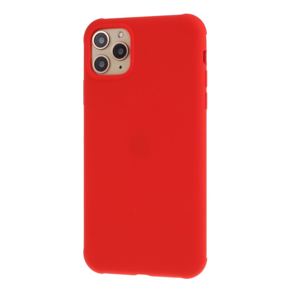 Husa protectie compatibila cu Apple iPhone 11 Pro Liquid Silicone Case Rosu - vivimall.ro