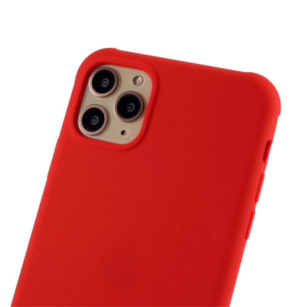 Husa protectie compatibila cu Apple iPhone 11 Pro Liquid Silicone Case Rosu - vivimall.ro