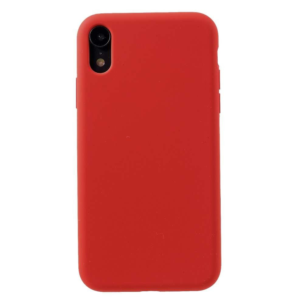 Husa protectie compatibila cu Apple iPhone 11 Pro Max Liquid Silicone Case Rosu - vivimall.ro