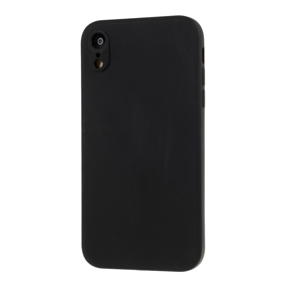 Husa protectie compatibila cu Apple iPhone XR Liquid Silicone Case Negru - vivimall.ro