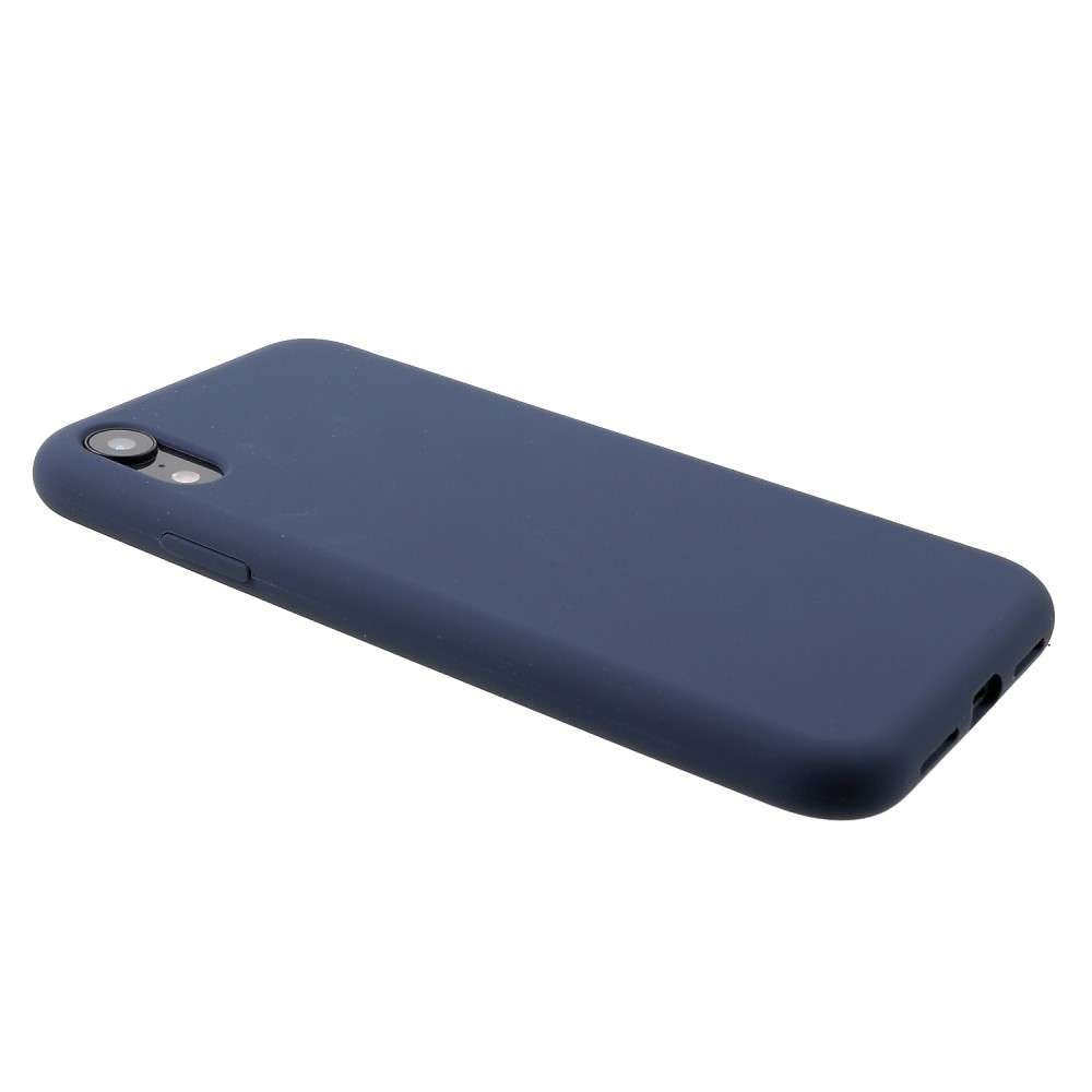 Husa protectie compatibila cu Huawei P Smart 2020 Liquid Silicone Case Albastru inchis - vivimall.ro