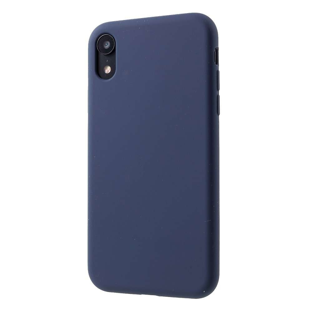 Husa protectie compatibila cu Huawei P Smart 2020 Liquid Silicone Case Albastru inchis - vivimall.ro