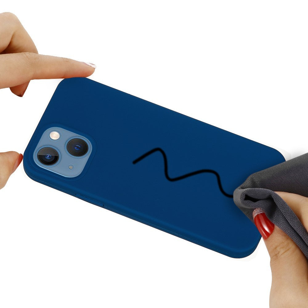 Husa protectie compatibila cu Huawei P Smart 2020 Liquid Silicone Case Albastru inchis - vivimall.ro
