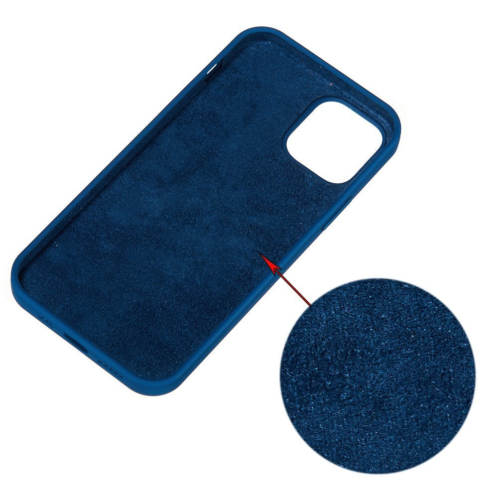 Husa protectie compatibila cu Huawei P Smart 2020 Liquid Silicone Case Albastru inchis - vivimall.ro