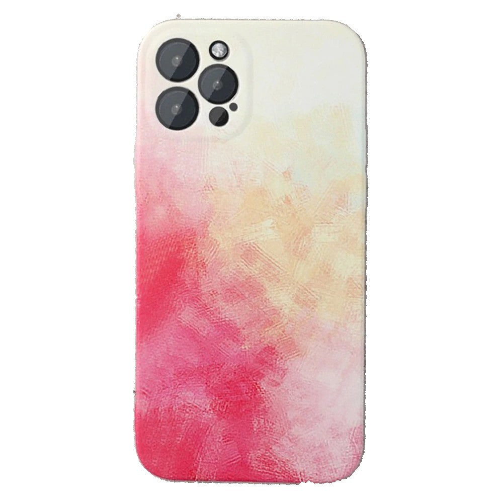 Husa protectie Flippy compatibila cu Apple iPhone 11 Pro Tpu Ombre, Roz/Galben - vivimall.ro