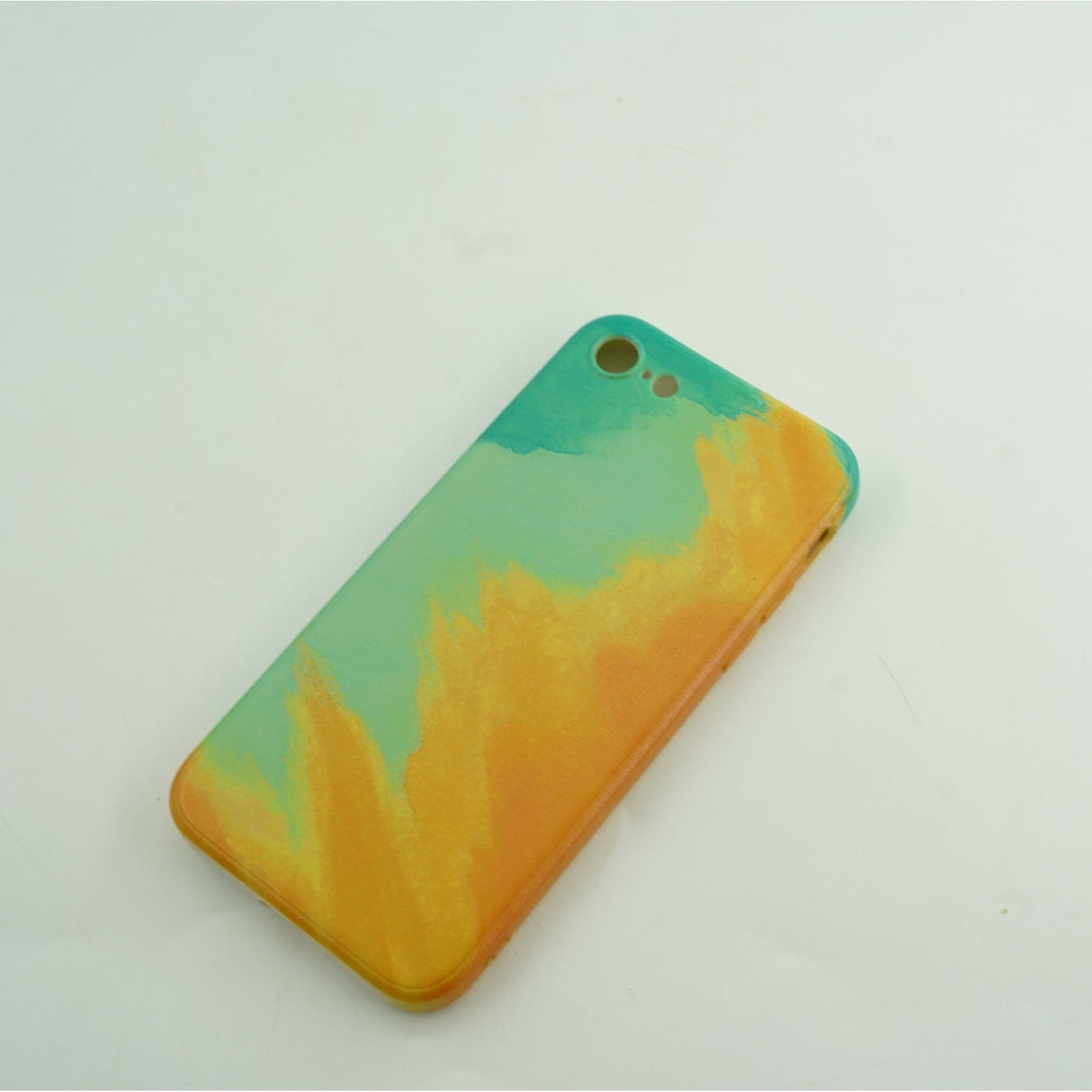 Husa protectie Flippy compatibila cu Apple iPhone 11 Pro Tpu Ombre, Verde/Portocaliu - vivimall.ro