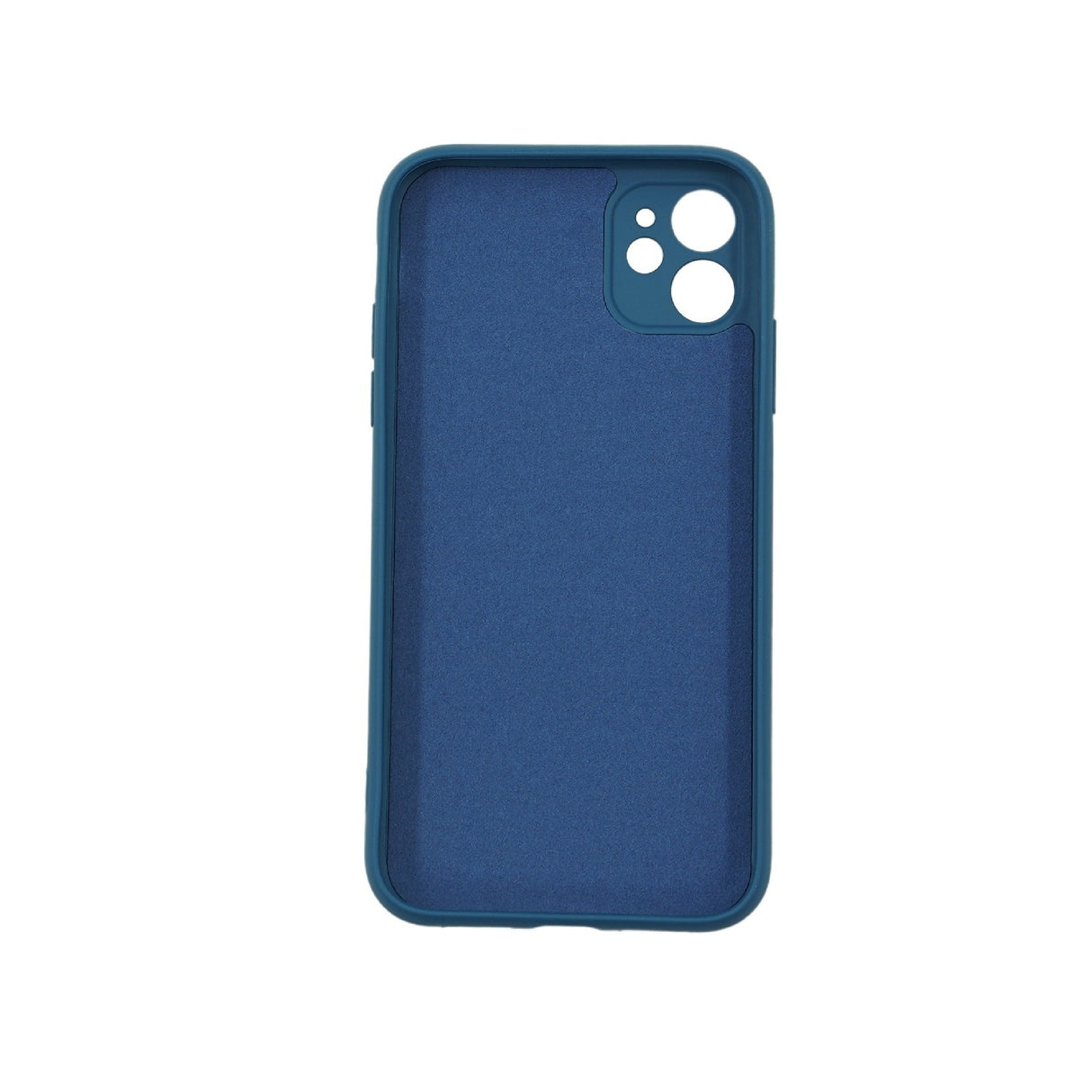 Husa protectie Flippy compatibila cu Apple iPhone 12 Liquid Silicone Case Albastru - vivimall.ro