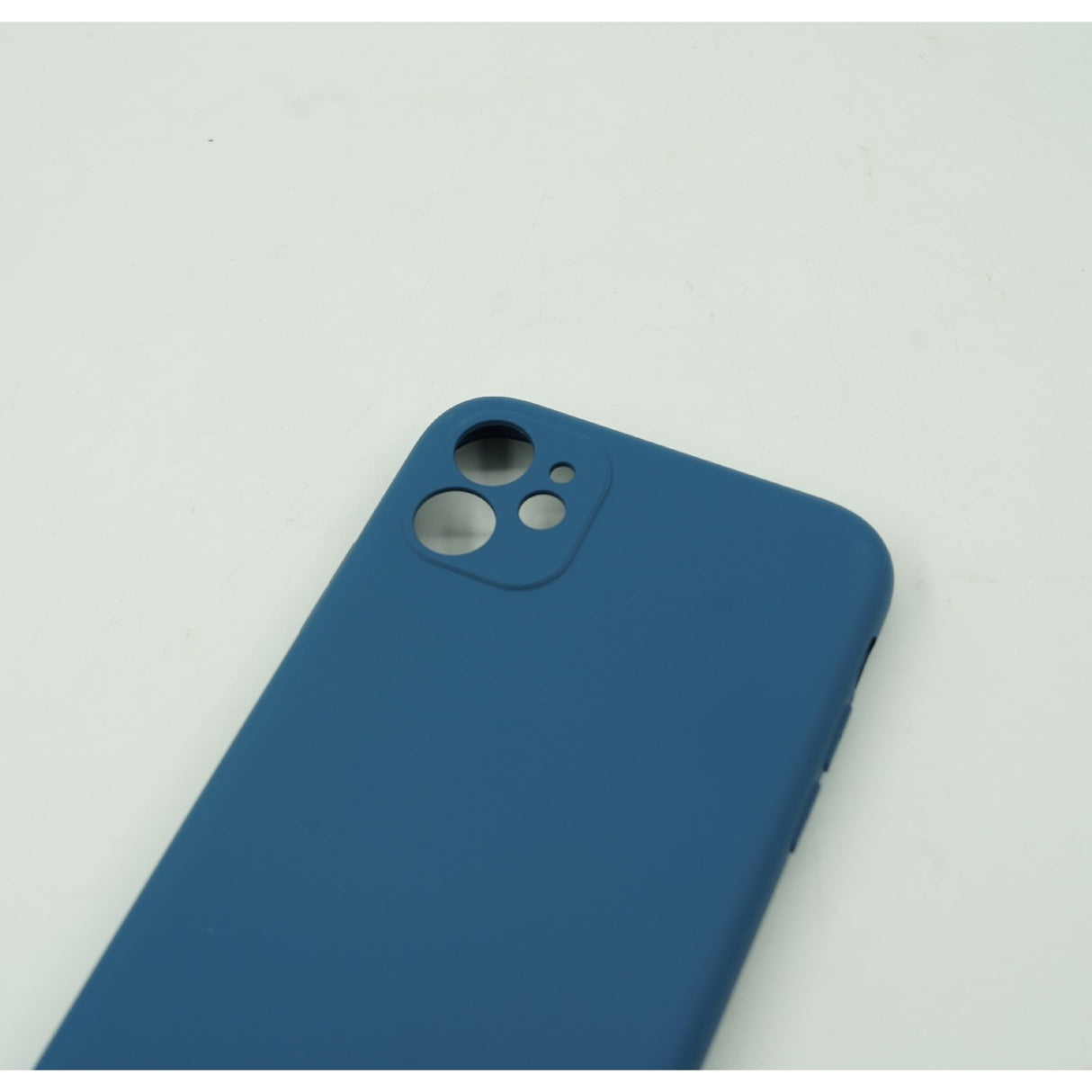 Husa protectie Flippy compatibila cu Apple iPhone 12 Mini Liquid Silicone Case Albastru inchis - vivimall.ro