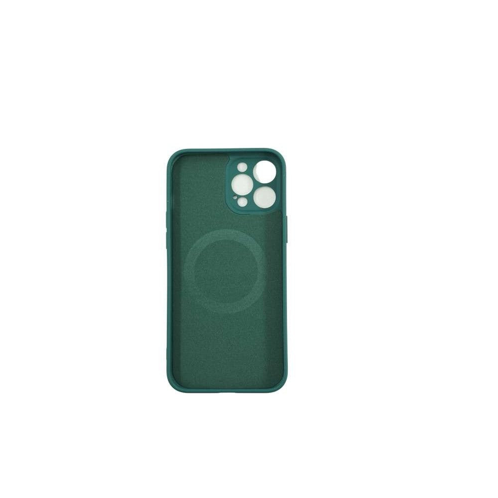 Husa protectie Flippy compatibila cu Apple iPhone 12 Mini Mag Safe Silicone Verde - vivimall.ro
