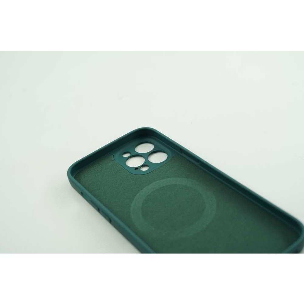 Husa protectie Flippy compatibila cu Apple iPhone 12 Mini Mag Safe Silicone Verde - vivimall.ro