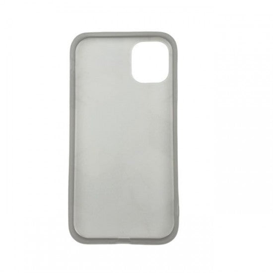 Husa protectie Flippy compatibila cu Apple iPhone 12 Soft IMD TPU Marble Geometric Verde - vivimall.ro