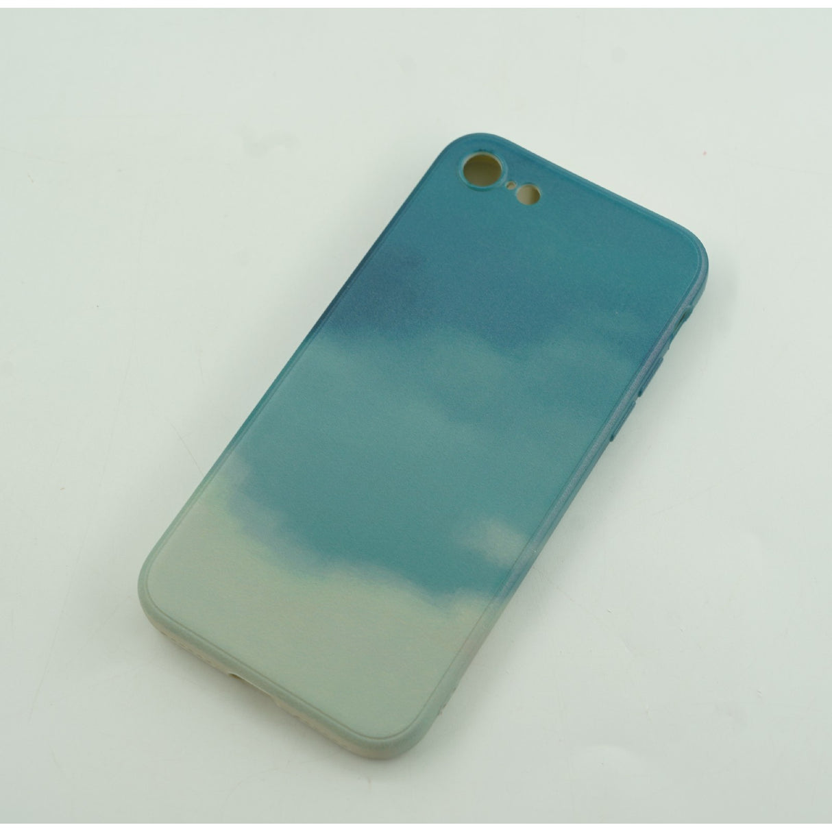 Husa protectie Flippy compatibila cu Apple iPhone 12 Tpu Ombre, Verde/Alb - vivimall.ro