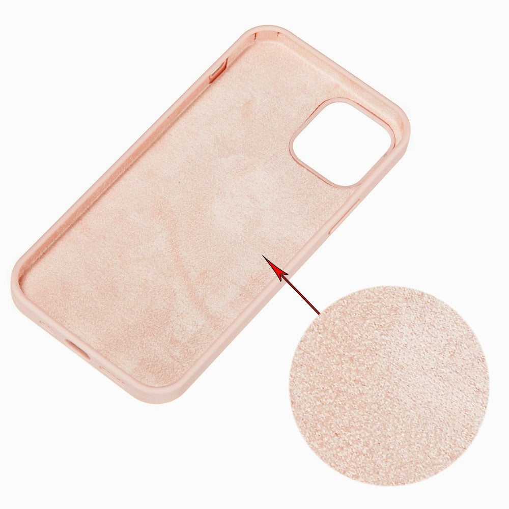 Husa protectie Flippy compatibila cu Apple iPhone 13 Liquid Silicone Roz - vivimall.ro