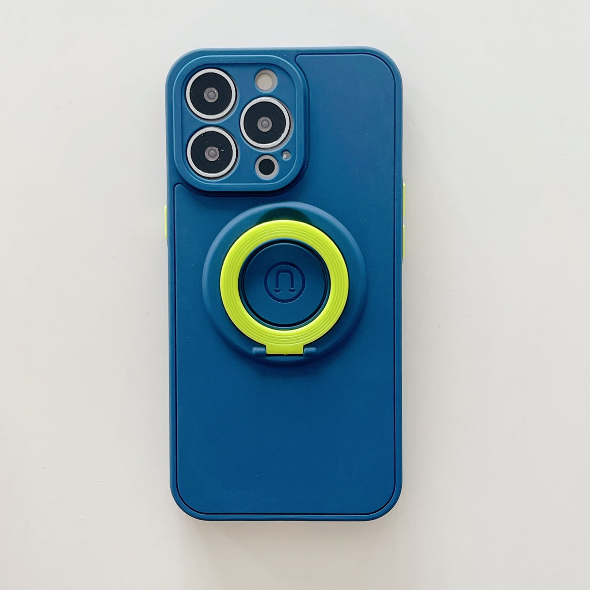 Husa protectie Flippy compatibila cu Apple iPhone 13 Mini Mag Safe Silicone Albastru - vivimall.ro