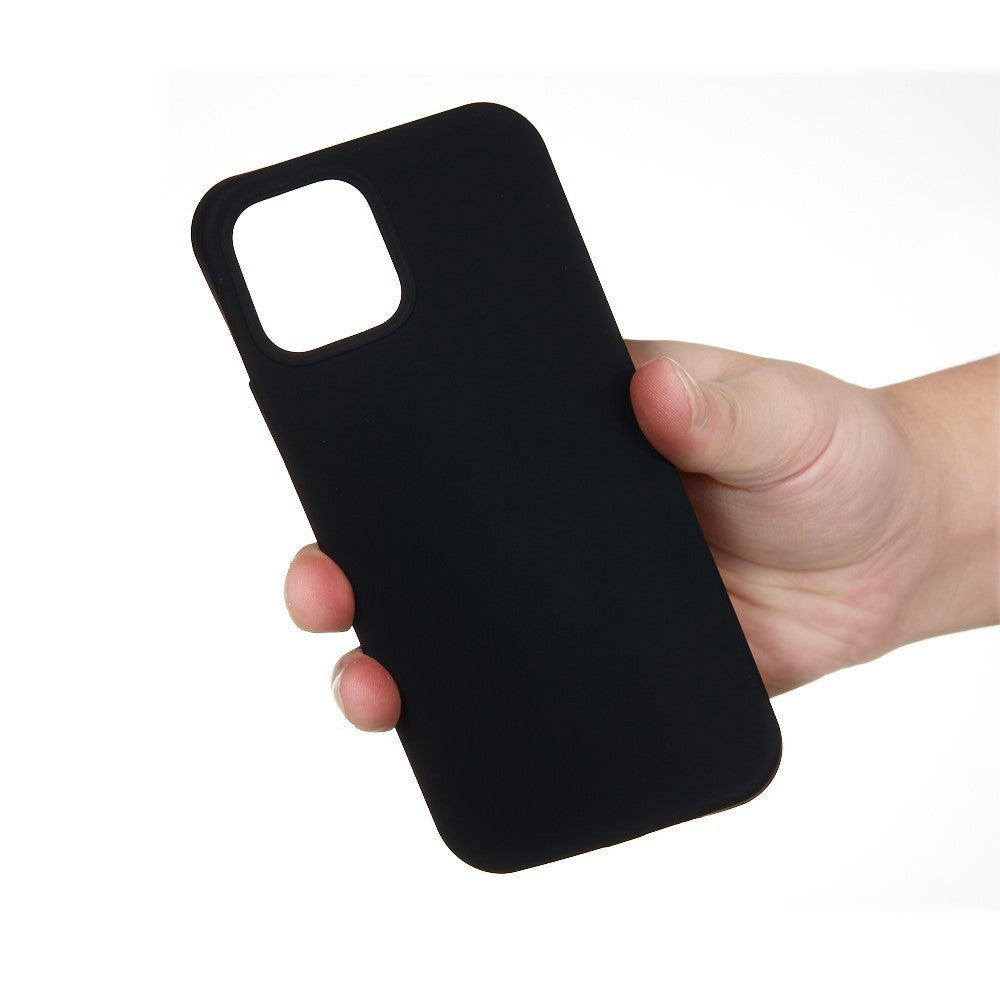 Husa protectie Flippy compatibila cu Apple iPhone 13 Pro Max Liquid Silicone Negru - vivimall.ro