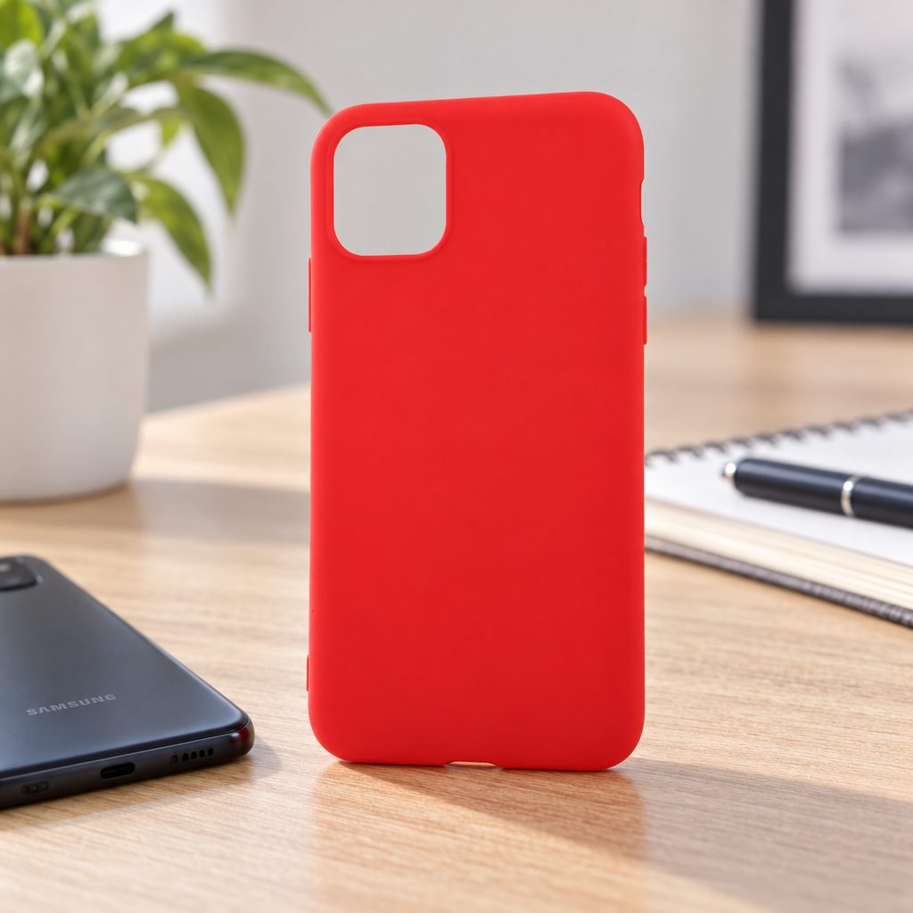 Husa protectie Vivimall compatibila cu Samsung A03s Matte Tpu Rosu Mat
