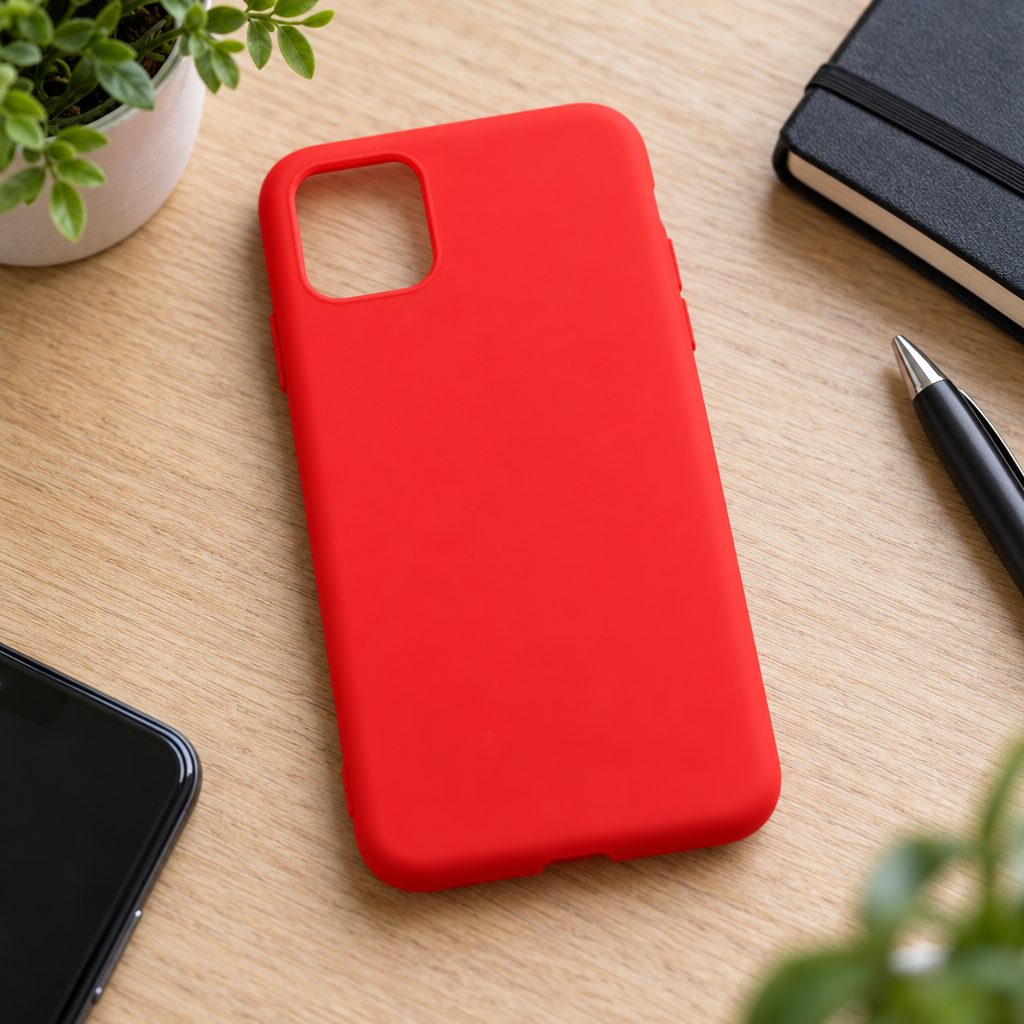 Husa protectie Vivimall compatibila cu Samsung A03s Matte Tpu Rosu Mat