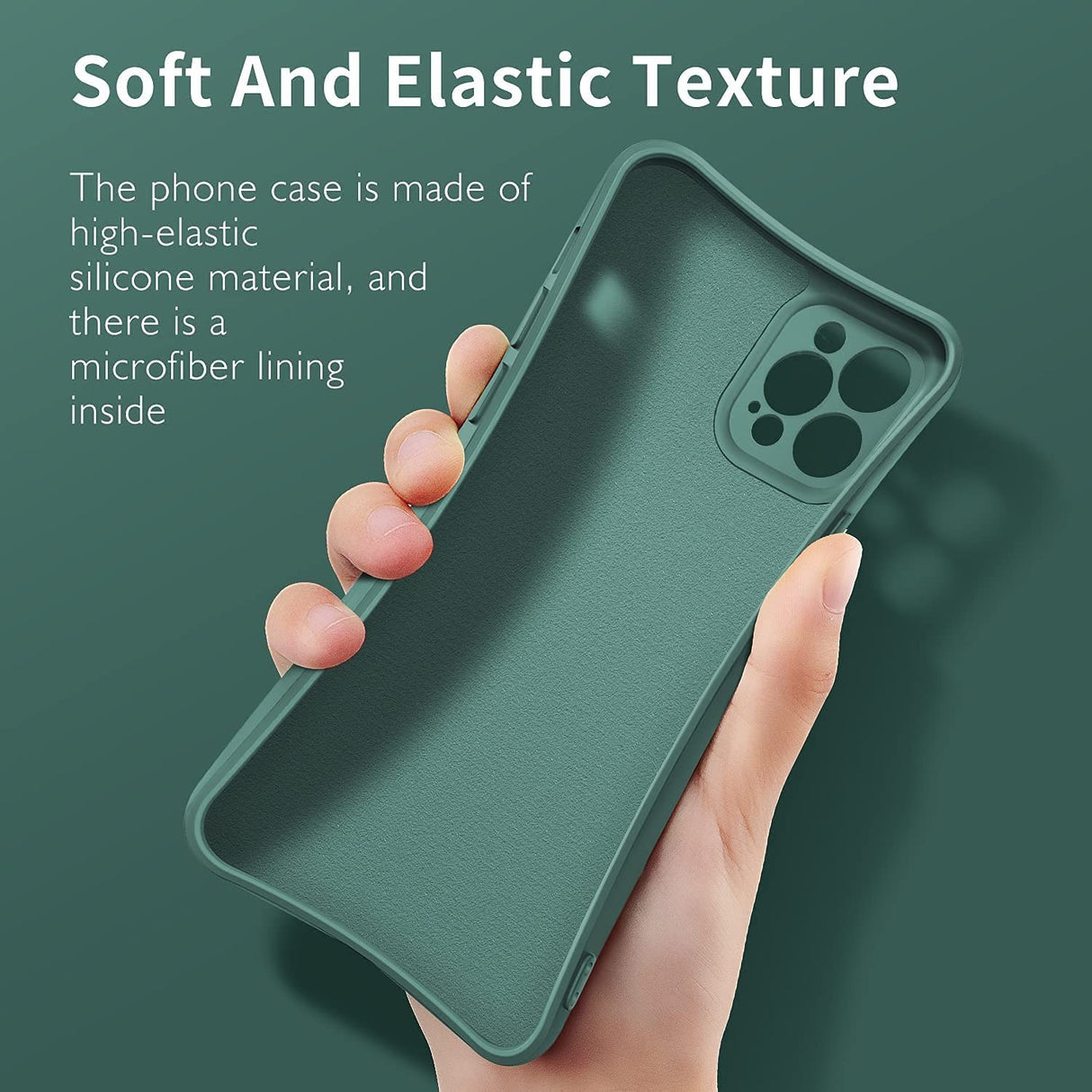 Husa protectie Flippy compatibila cu Samsung A72 Liquid Silicone Ring cu suport rotativ Verde - vivimall.ro
