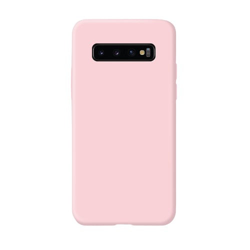 Husa protectie Flippy compatibila cu Samsung Galaxy S10 E Liquid Silicone Case Roz - vivimall.ro