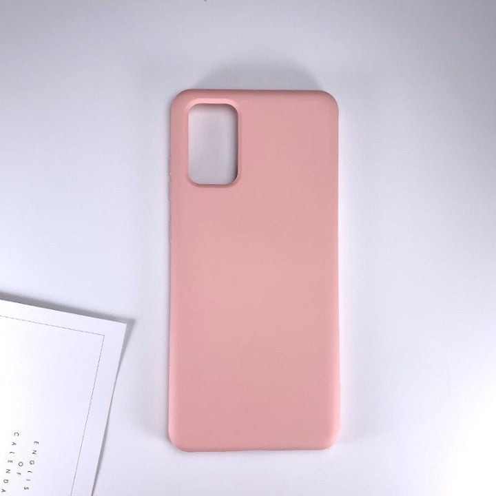 Husa protectie Flippy compatibila cu Samsung Galaxy S21 Ultra Liquid Silicone Case Roz - vivimall.ro