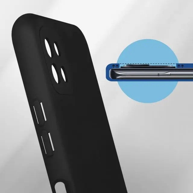 Husa protectie Flippy pentru Samsung A22 5G Liquid Silicone Negru - vivimall.ro