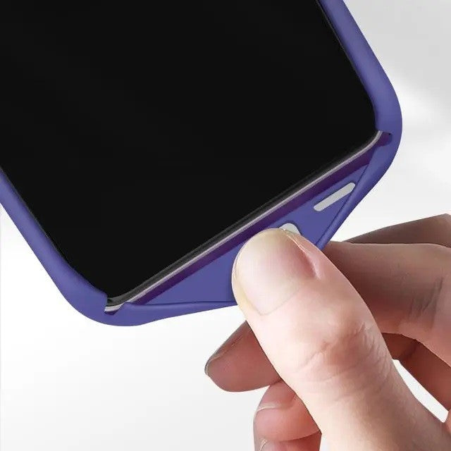 Husa protectie Flippy pentru Samsung S21 FE Liquid Silicone Mov - vivimall.ro