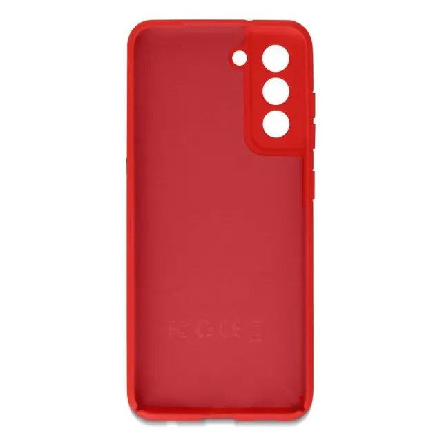 Husa protectie Flippy pentru Samsung S21 FE Liquid Silicone Rosu - vivimall.ro