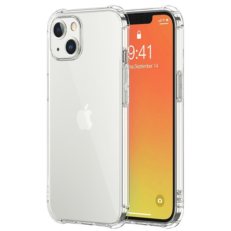Husa protectie pentru Apple iPhone 14 Pro, Flippy, TPU, Antisoc, Protectie colturi, Rezistenta la impact, 1.5 mm, Transparenta - vivimall.ro