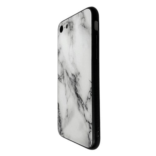 Detaliu decupaj cameră husă iPhone 8 Marble, protecție ridicată obiectiv, grosime 3mm