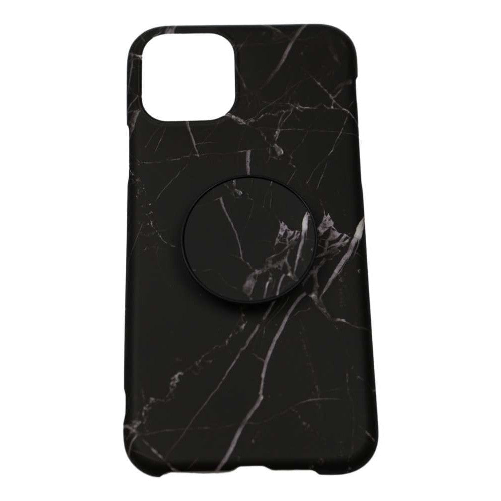Husa protectie pentru Apple iPhone X/XS Soft IMD TPU Marble Negru cu Suport inclus - vivimall.ro