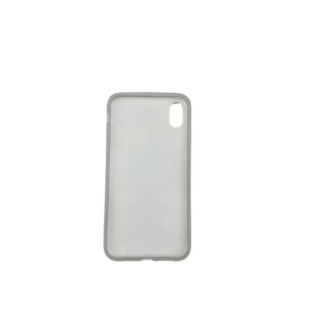 Husă Apple iPhone XR TPU verde, vedere spate cu model geometric tip marmură