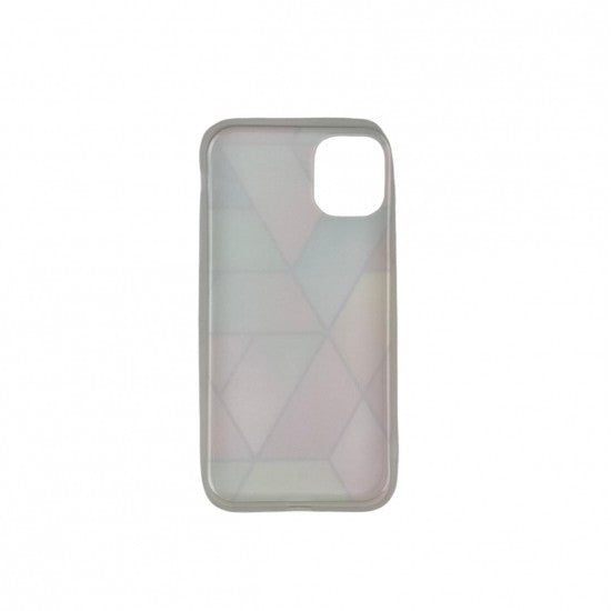 Husa protectie pentru Samsung A11 Soft IMD TPU Marble Geometric Roz - vivimall.ro