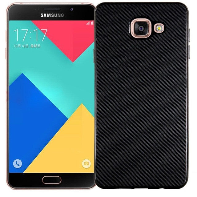 Husa Samsung Galaxy A7 2016 i-Zore Carbon Fiber Negru - vivimall.ro