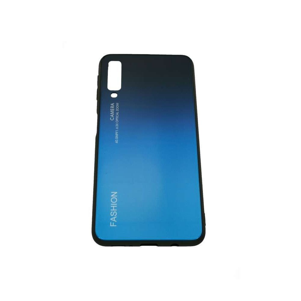 Husa Samsung Galaxy A7 2018 Hybrid Back Degrade, Albastru - vivimall.ro