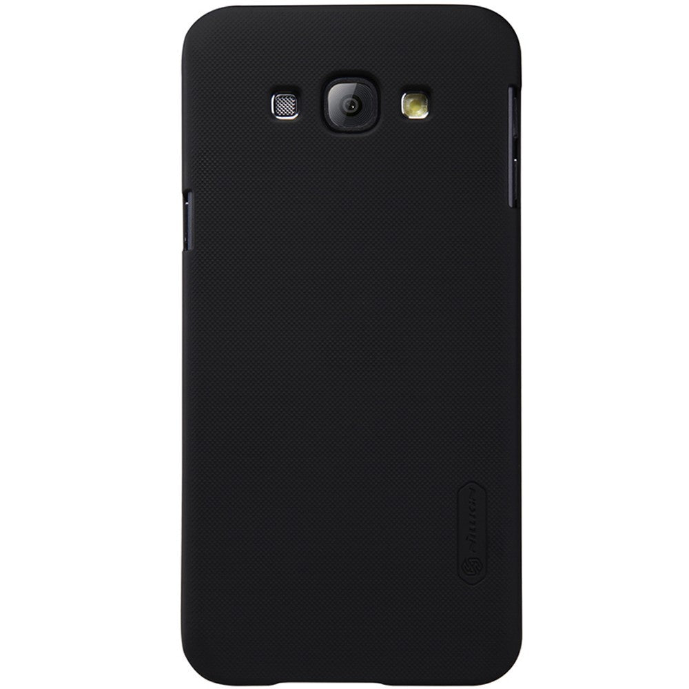 Husa Samsung Galaxy A8 2015 Nillkin Frosted Shield Negru + Folie de protectie - vivimall.ro