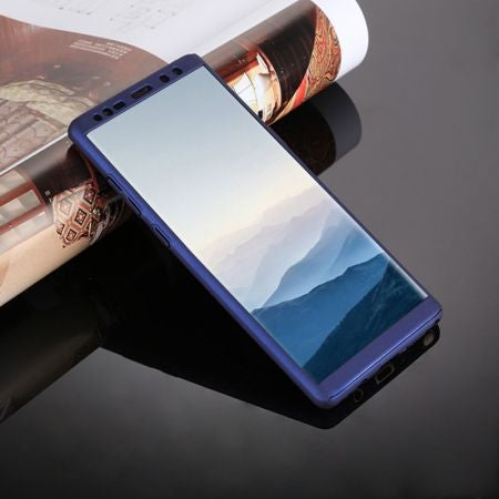 Husa Samsung Galaxy Note 8 Full Cover 360 Albastru + Folie de protectie - vivimall.ro