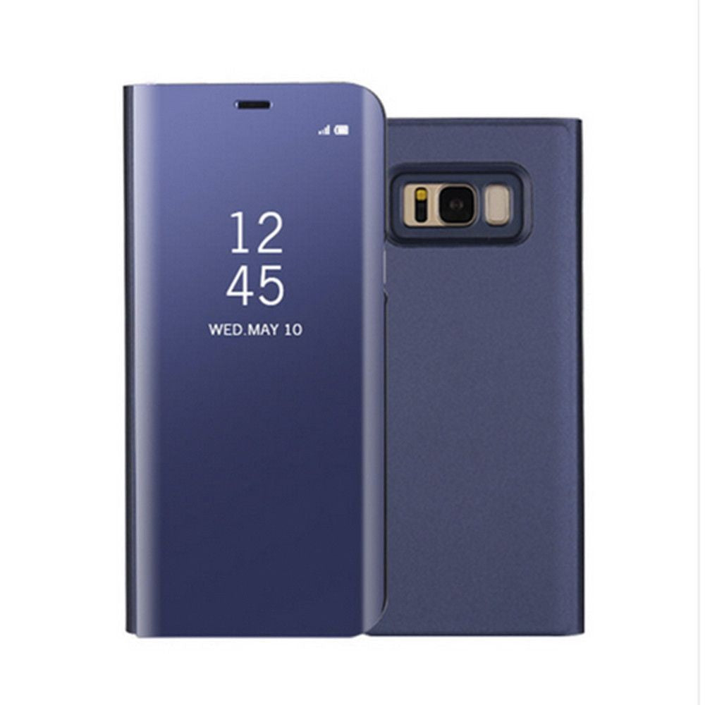 Husa Samsung Galaxy S8 Flip Cover Oglinda Albastru - vivimall.ro