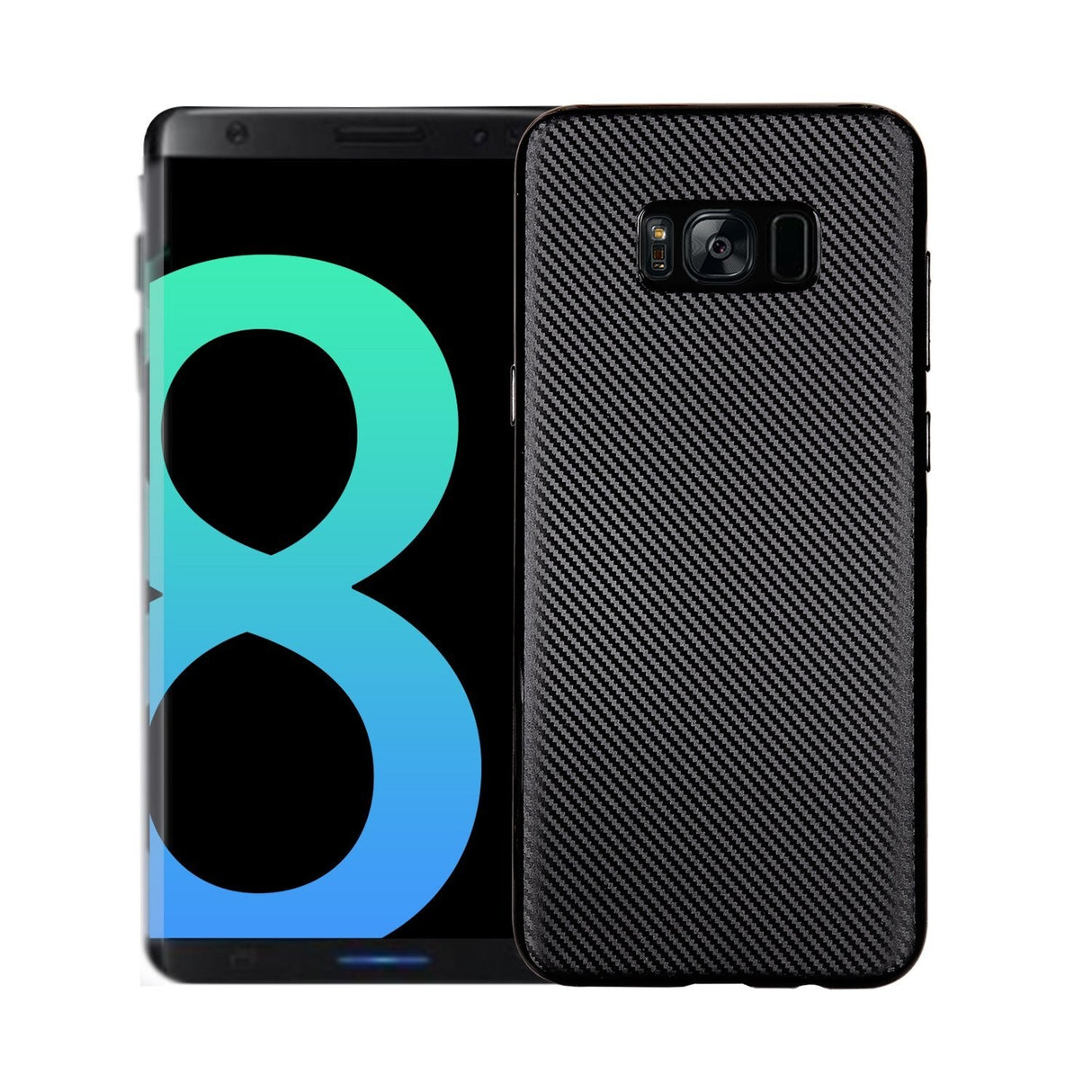 Husa Samsung Galaxy S8 i-Zore Carbon Fiber Negru - vivimall.ro