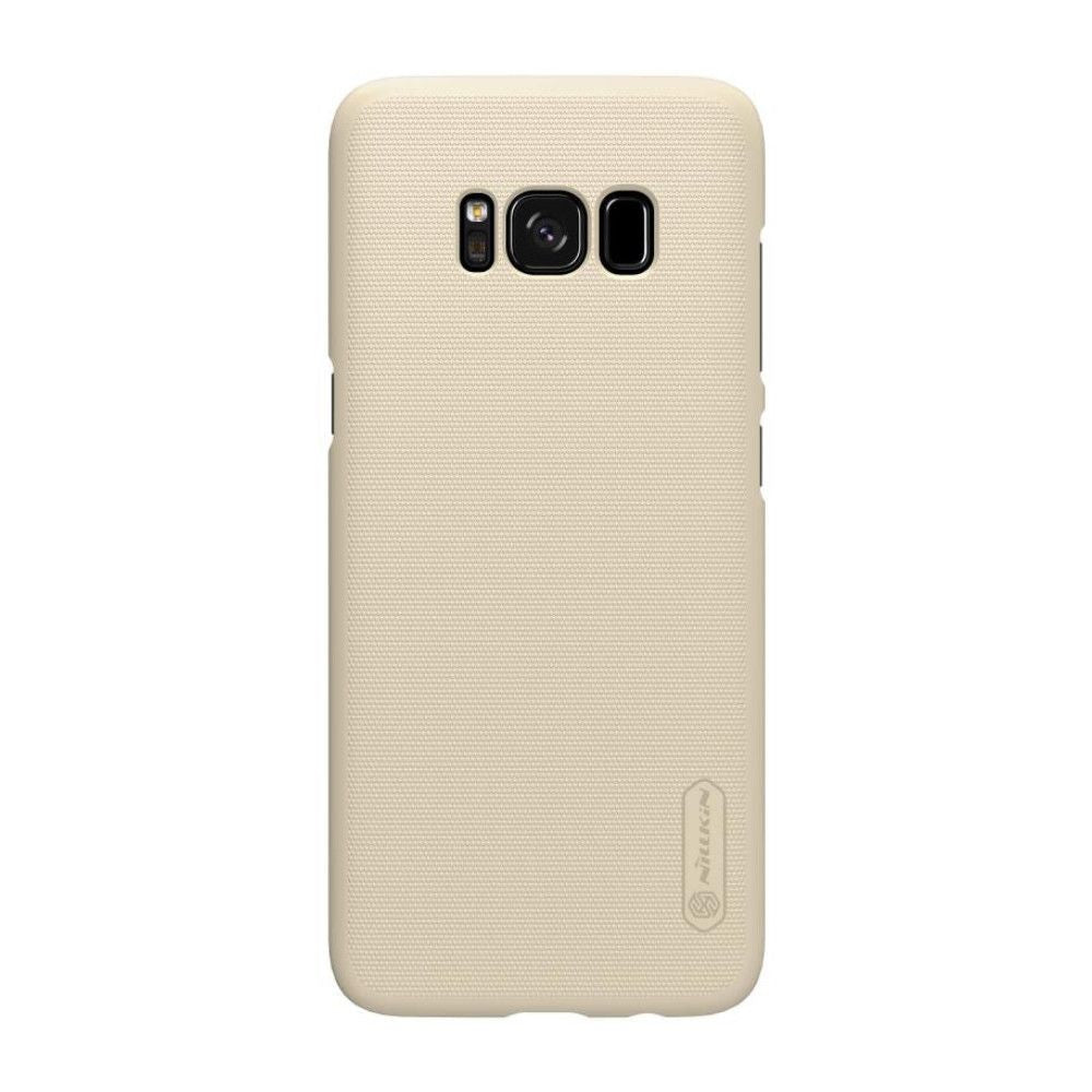 Husa Samsung Galaxy S8 Nillkin Frosted Shield Auriu + Folie de protectie - vivimall.ro